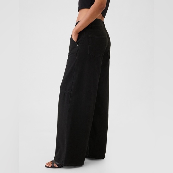 NWT! GAP Black Mid Rise UltraSoft Baggy Jeans - Multiple Sizes💙 - Picture 3 of 12